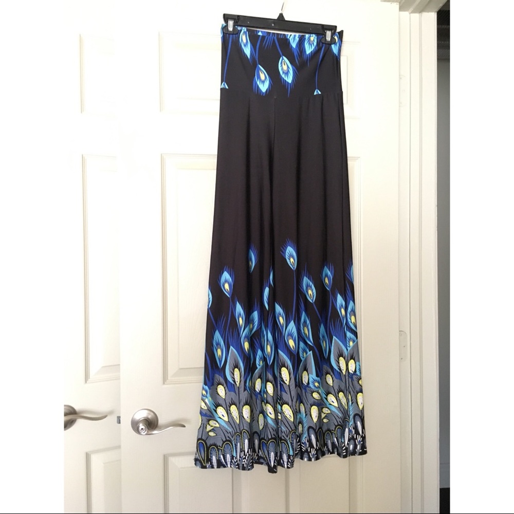 Flowy peacock pants